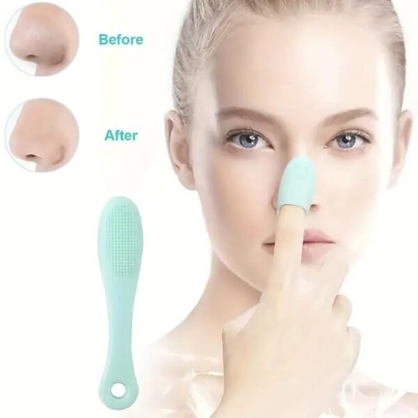 Silicone Makeup Cleaning Tool – Finger Brush Facial Cleansing Scrubber (1 Pc)