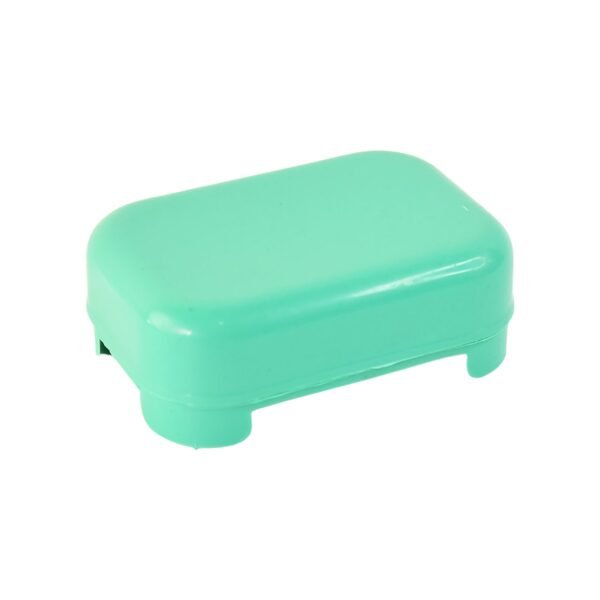 Premium Quality Rectangular Aqua Green Plastic Soap Case (1 Pc)