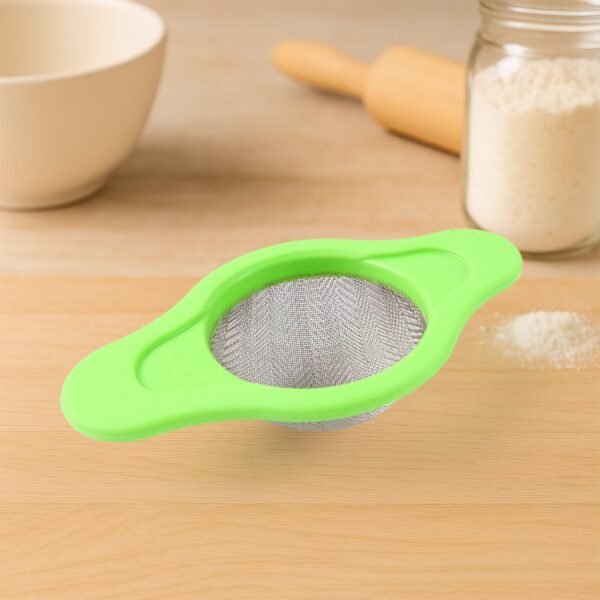 Supermom Stainless Steel Mesh Strainer with Dual Handle Plastic Frame (1 Pc)