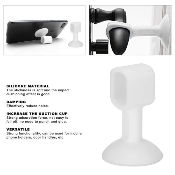 Self-Sucking Silicone Door Stopper (1 Pc / Mix Color)