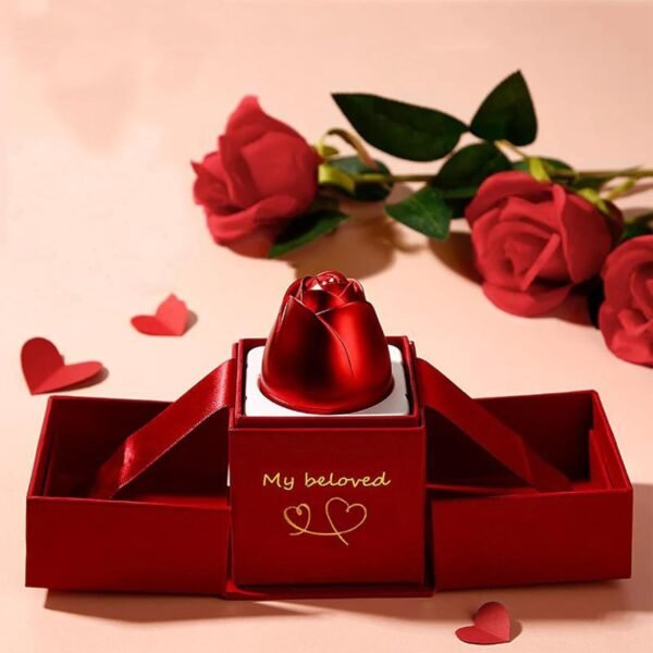 Christmas Gifts for Women Rose Ring Box Jewellery Box