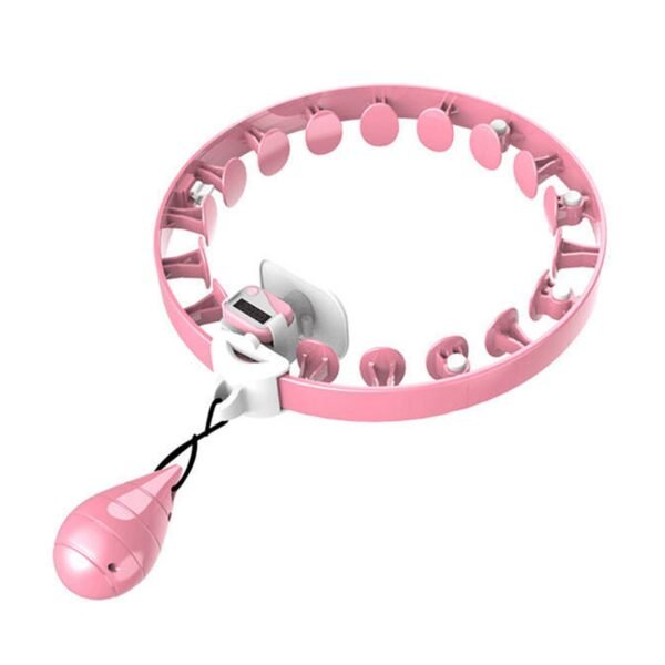 Smart Fitness Hula Hoop with Counter & Spinning Ball (1 Pc / Mix Design / Loose)