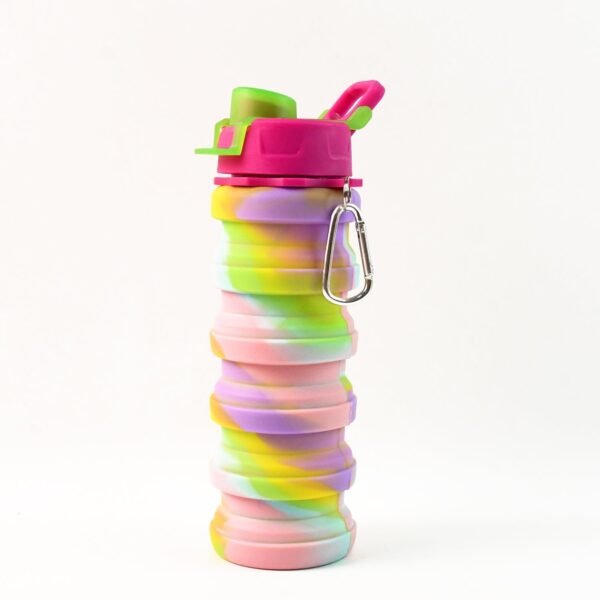 Colorful Collapsible Silicone Water Bottle (1 Pc)