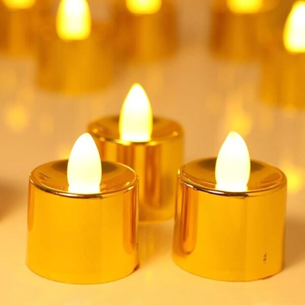 Electrical Candles Diya LED Tea Light, Diwali (6 Pcs Set)