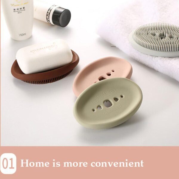 2 in 1 Silicone Cleaning Brush used in all kinds of bathroom purposes for cleaning