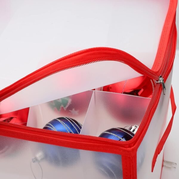 Transparent Zipper Sock Organizer Storage Box (30×30 CM)