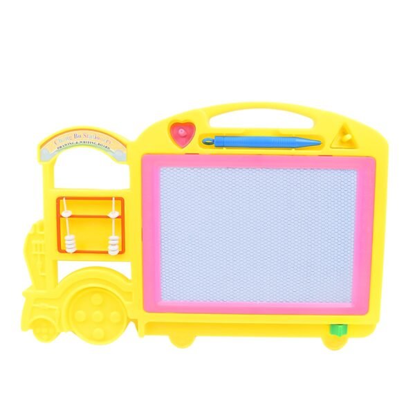 05_1bdb5277-3ab0-4a7b-b8fb-323674af4eb5.jpg Bus Shape Drawing & Writing Slate Board for Kids (1 pc / 32 × 21 Cm)