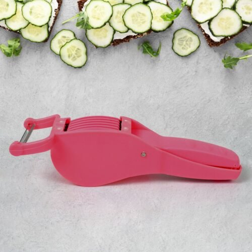 05_1e15e0d0-9b29-488e-a176-644082ae3b76.jpg 2-in-1 Vegetable & Fruit Cutter with 5-Blade Peeler (1 Pc / Multicolor)