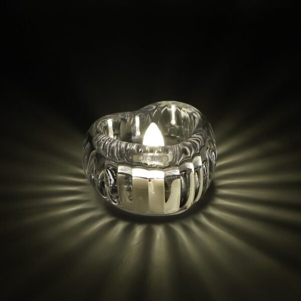 LED Crystal Tealight Decorative Flameless Candles (6 Pc)
