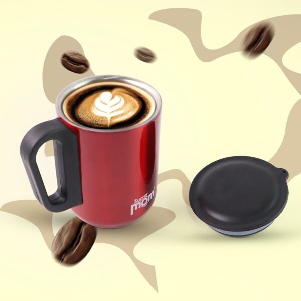 Supermom Stainless Steel Metallic Coffee Mug Approx 300ml, Tumbler (1 Pc)