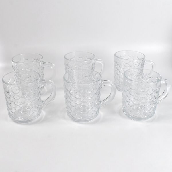 05_215424c9-f804-471b-be03-2c51eb05a31b.jpg Glass Coffee & Tea Cup / Mug With Handle, Water glass (6 pcs Set / 225 ML)
