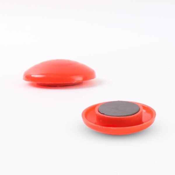 Red Board Magnets Circular Plastic Buttons (1 Pc)