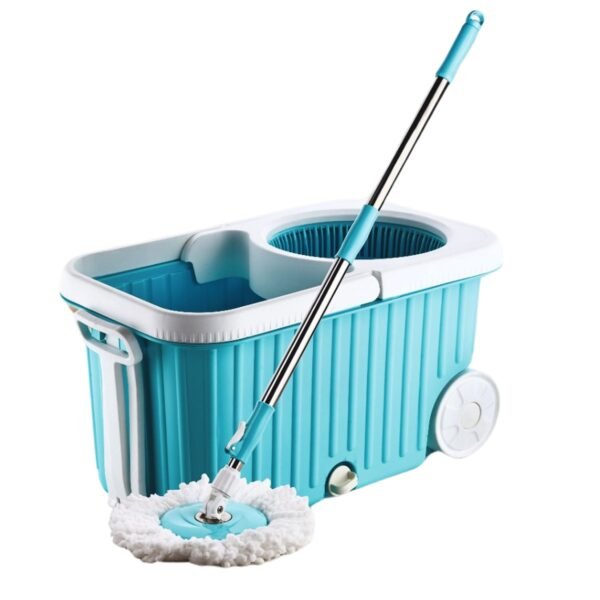 Apex Magic 360° Spin Mop Cleaning System with Stainless Steel Spinner
