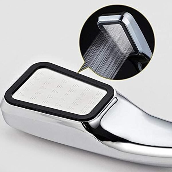 High Pressure Shower Head 300 Holes Handheld Powerful Booster Spray  for Bathroom