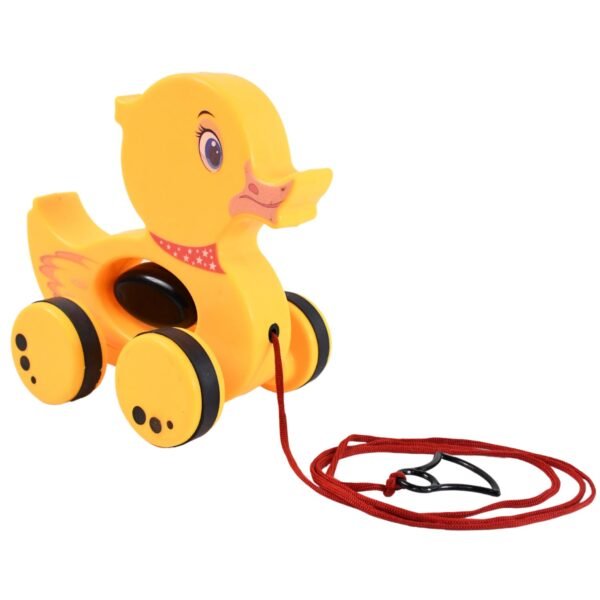 Pull Along Toy with Attractive Design, Developmental Toy for Girl Boy (Duck)