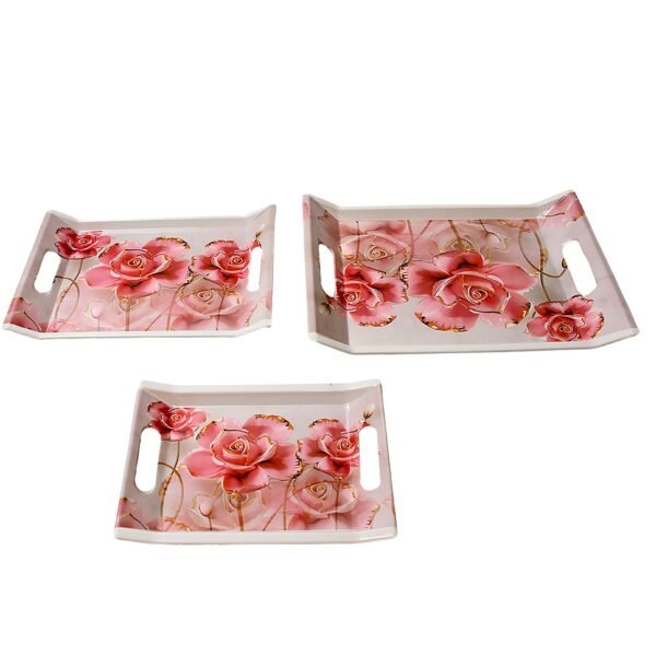 05_31a8e048-dd7b-411f-86a3-e0ce6c499fe4.jpg Plastic Rectangular Serving Tray Set – Printed Design Trays for Home & Kitchen