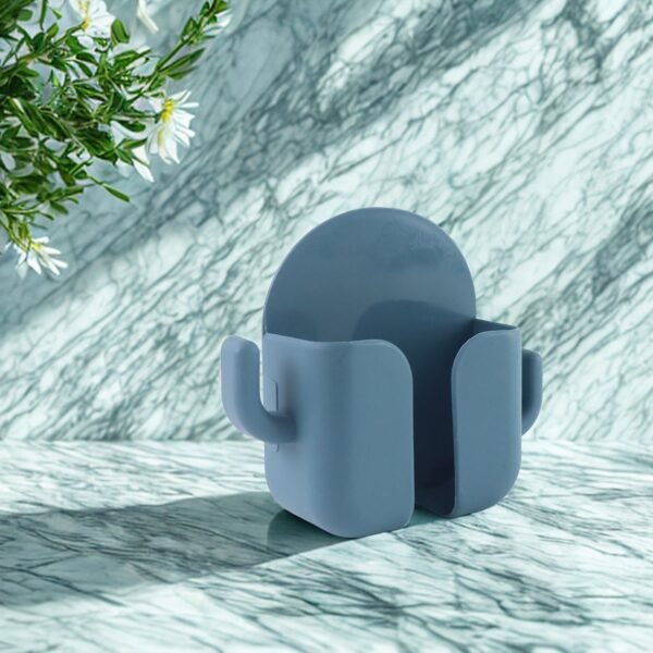 05_32c74f4a-6a83-43a8-969d-d97cf7f24f51.jpg Wall Mounted Adhesive Phone Holder & Remote Organizer(1Pc)