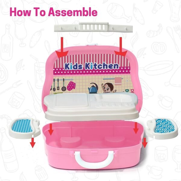 05_33358ae5-efc4-4ead-a606-308c42aa3ed0.jpg Kitchen Set for Kids Girls Pretend Play Toys Little (23 Pcs Set Approx)