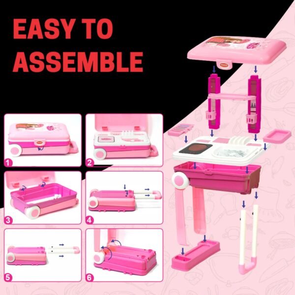 05_335c0f30-c00d-4700-97a6-6ea0ae4c0efc.jpg Kitchen Set Kids with Suitcase Role Play Cooking Toy for Girls & Boys (3+)