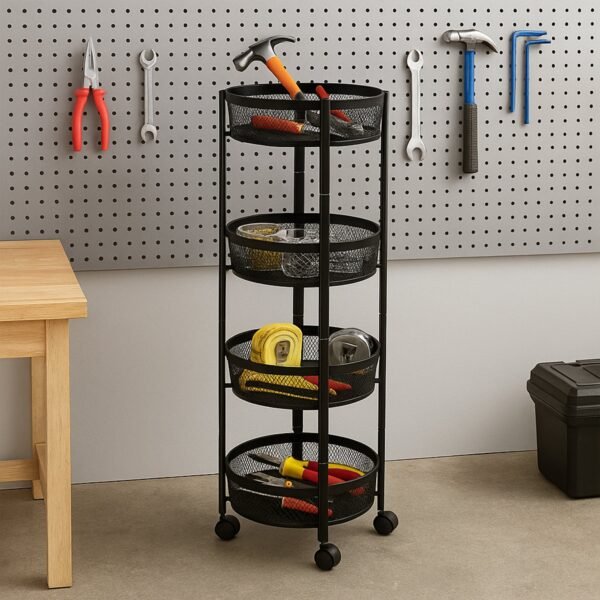 05_33f45041-852d-44fe-a3ed-525b4b868140.jpg 4-Layer Round Metal Folding Storage Trolley (1 Pc)