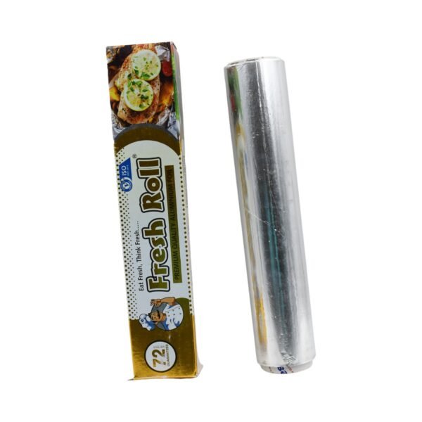 Premium Food Grade Aluminum Foil Roll Heavy Duty  Thick Foil for Baking 72 Mtr 1 Pc