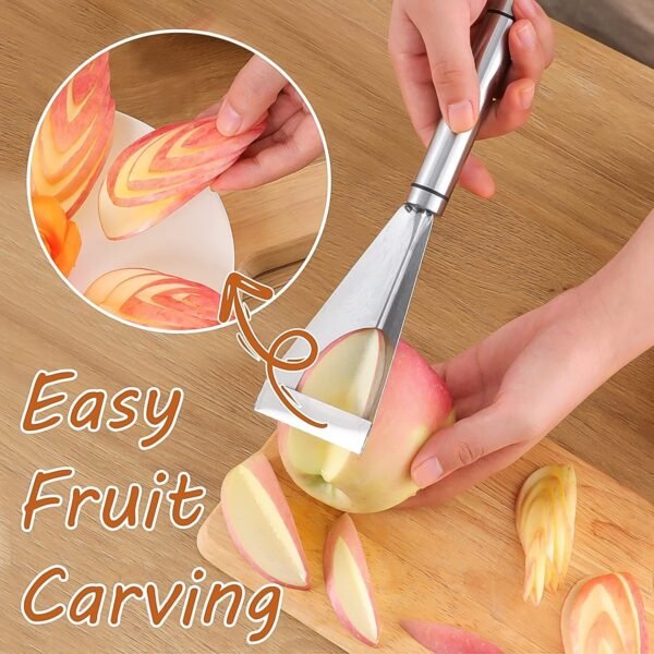 05_39886e90-3025-4ddf-a8dc-2aba7f99efdb.jpg Stainless Steel Fruit Carving Knife - V Shape Channel Knife Tool (1 Pc)
