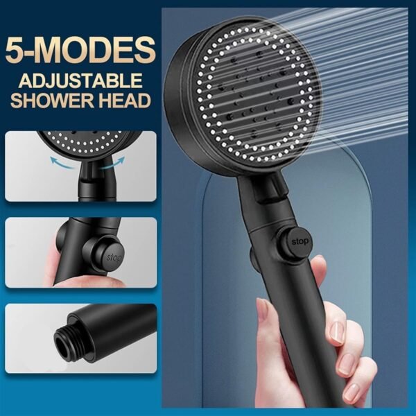 High-Pressure Handheld Shower Head (1 Pc)