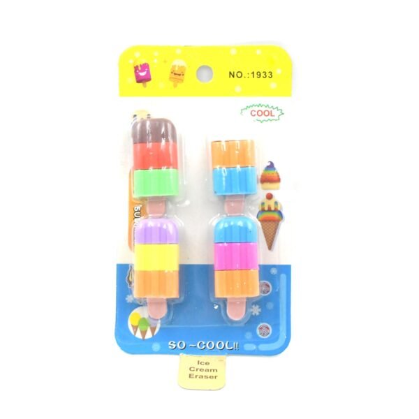 05_41ef1a61-afd5-4d67-825f-e6fbb7fe2cdc.jpg Ice cream Shape Eraser for Girls & Boys 3D Eraser for School B'Day Return Gift Ice Cream Theme Shape Erasers Pencils Set for Kids Educational Stationary kit, School Supplies (1 Set 4 Pc)