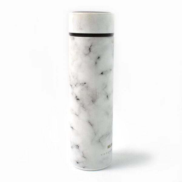 Stainless Steel Temperature Insulated Water Bottle With Marble Pattern (500ml Approx)