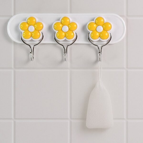 Multipurpose Strong & Hook Self-Adhesive hooks for wall Heavy Plastic Hook (1 Pc)