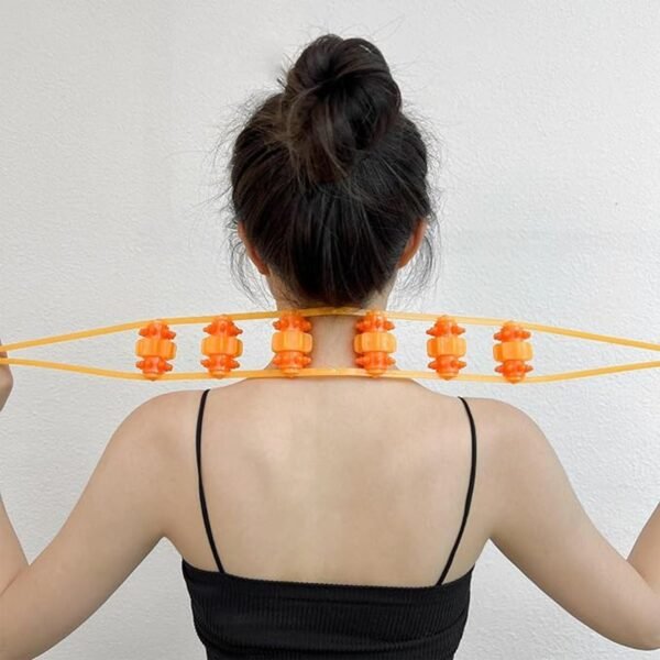 Handheld Back Massage Roller Rope (1 Pc)