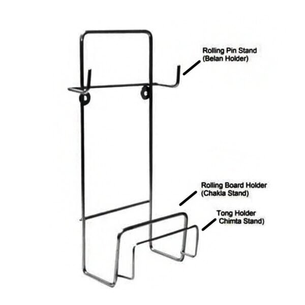 Chakla, Belan, Chimta Stand Multi-Purpose Rack for Kitchen (1 Pc )