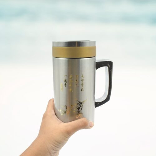 Multifunctional Double-Wall Thermos Water Bottles for Office Mug, Home, Travel(400ml)