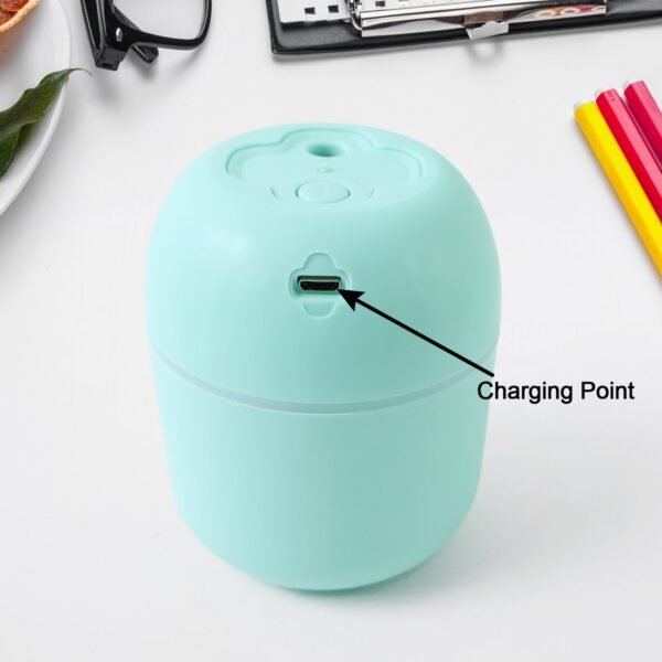 Portable Mini USB Humidifier with Light – Cool Mist & Essential Oil Diffuser (250ML)