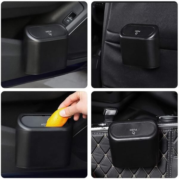 05_4dbb0380-78cc-461c-89a5-4b2a83027eec.jpg Plastic Mini Car Trash Can / Bin with Lid (1 Pc / With Brown Box)