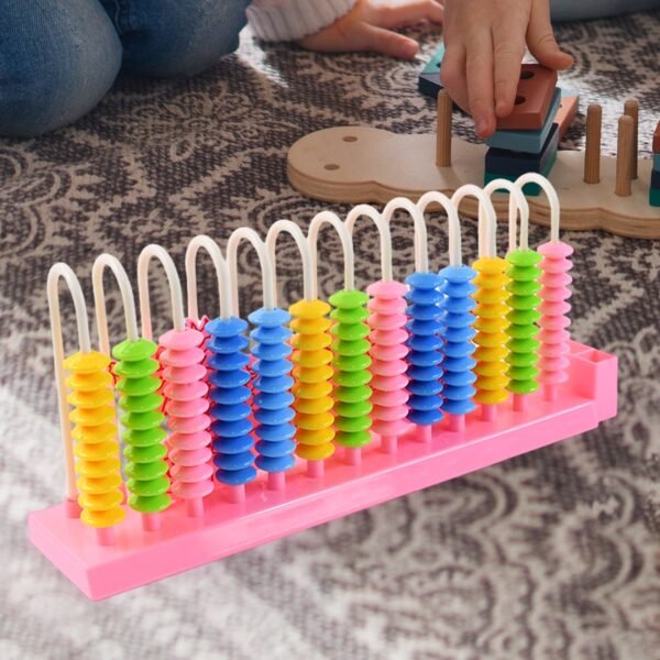 Abacus 13 Rods Counting Abacuses Toy Bead Educational Tools (1 Set / Mix Color)