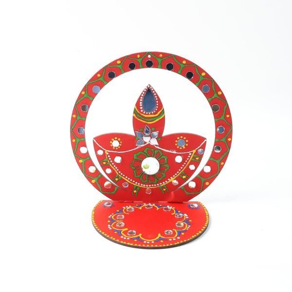 05_50a0cba5-6622-4f0d-9897-35441fa8d8db.jpg Handcrafted Wooden Decorative Diya Stand (1 Pc)