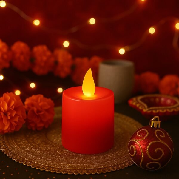 05_51c625eb-dba2-4133-bd77-2fc3e5bab444.jpg Electrical Candles Diya LED Tea Light, Diwali(1 Pc / Red)