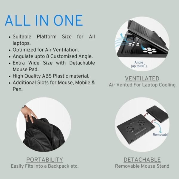 Laptop Stand Portable Foldable Compatible with MacBook Notebook