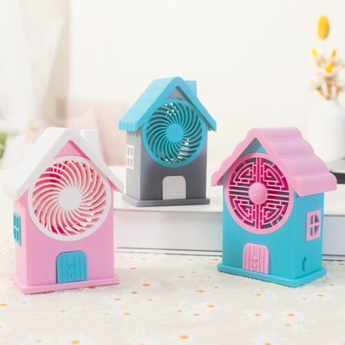 Mini Rechargeable Portable Personal Desk Fan (Battery Not Include)