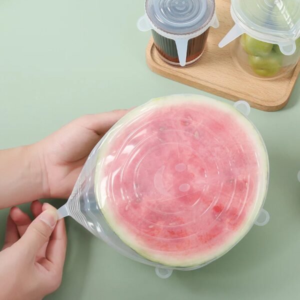 05_5762df67-00e2-45c2-ac0d-c29dc87b480f.jpg Silicone Food Cover Stretch Lids (6 Pcs Set / 62 Gm)
