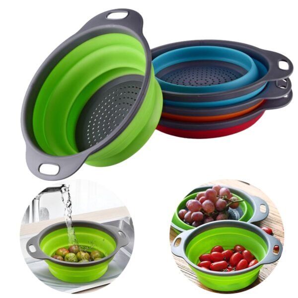 Round Sil Strainer – Foldable Multi-Use Kitchen Strainer for Cooking