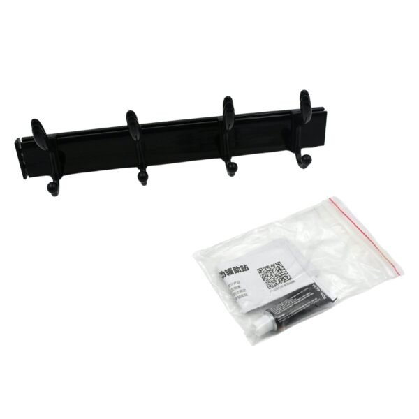 Extra Long 4-Hook Wall Coat Hanger with Eco Adhesive