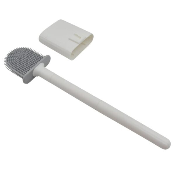 Portable Silicone Toilet Brush – Wall-Mounted, Anti-Drip Cleaner with Non-Slip Handle