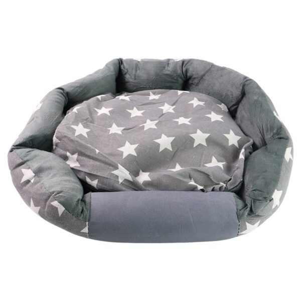 3XL Extra-Large Star Pattern Round Pet Bed for Cats & Small Dogs