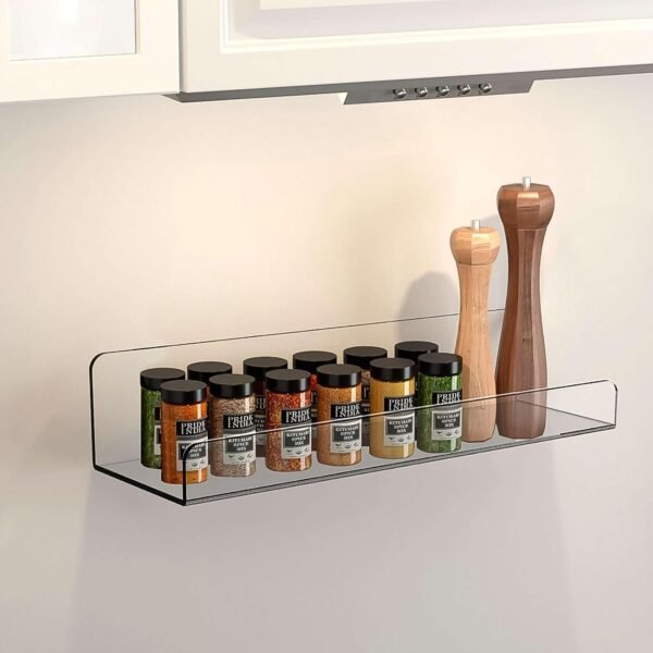 05_61d4548c-3ca6-44be-a4da-e3610dbabbd2.jpg Acrylic Shelves, Clear Shelves Wall Mounted (38×11 Cm / 1 pc / With 2 Screw)