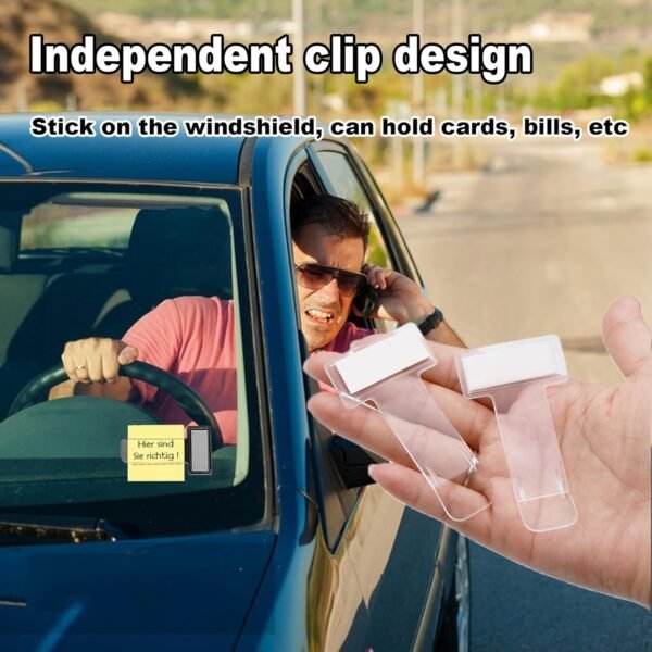 05_635b45ab-ab98-4afa-b159-c1e3c47ab8ed.jpg Windscreen cardholder, Fastag Stand, Transparent Ticket Holder Car (2 Pc Set)