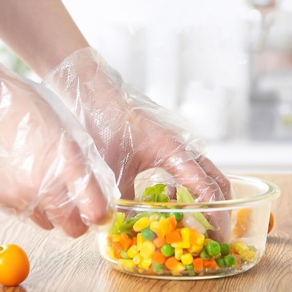 Eco-Friendly Kitchen Hand Gloves, Disposable hand gloves, Free size (100 Pc)