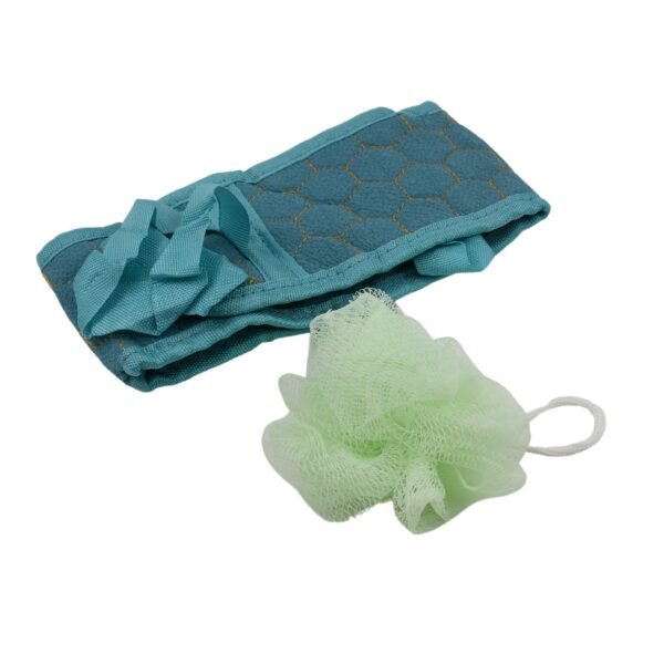 Bath Shower Scrubber Set – Dual-Sided Loofah Sponge & Bath Brush Deep Clean (2 Pcs)