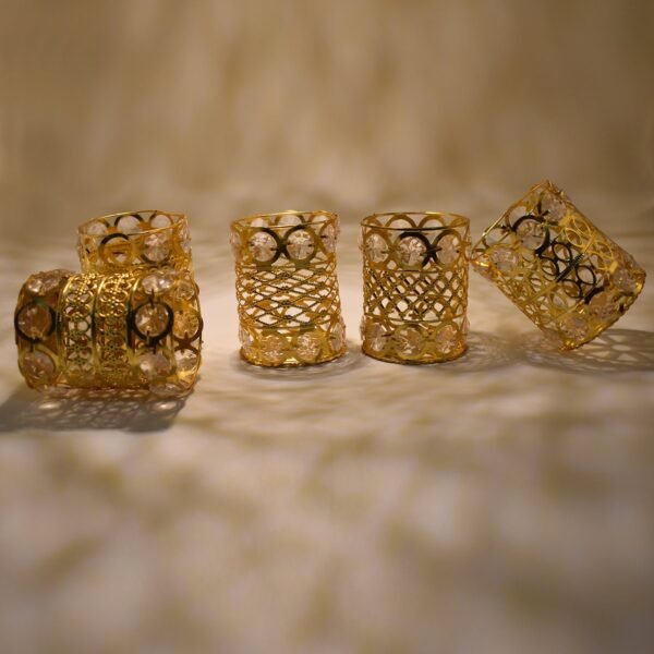 Large Dimond Layer Golden Jhoomer For Home Decoration